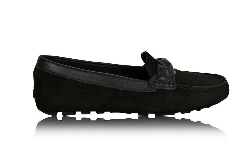 PIPER Leather Driving Loafer Black