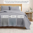 100% Cotton Honeycomb Waffle Garment Washed Quilt Set - Genevieve Collection