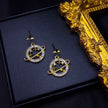 Planet Saturn Drop Earrings