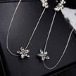Flower Threader Ear cuff Earrings