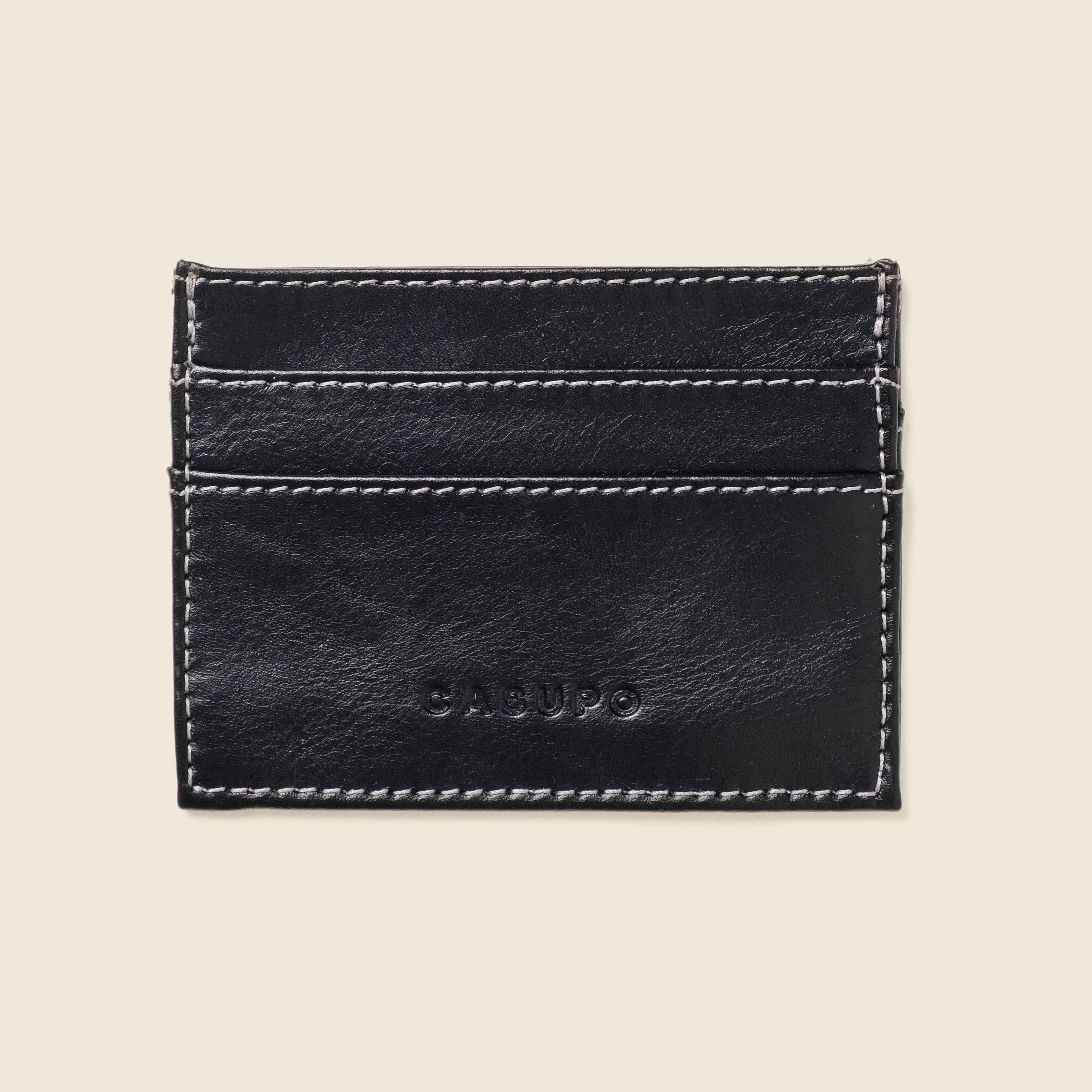Slim Card Holder Wallet with RFID Protection - Black
