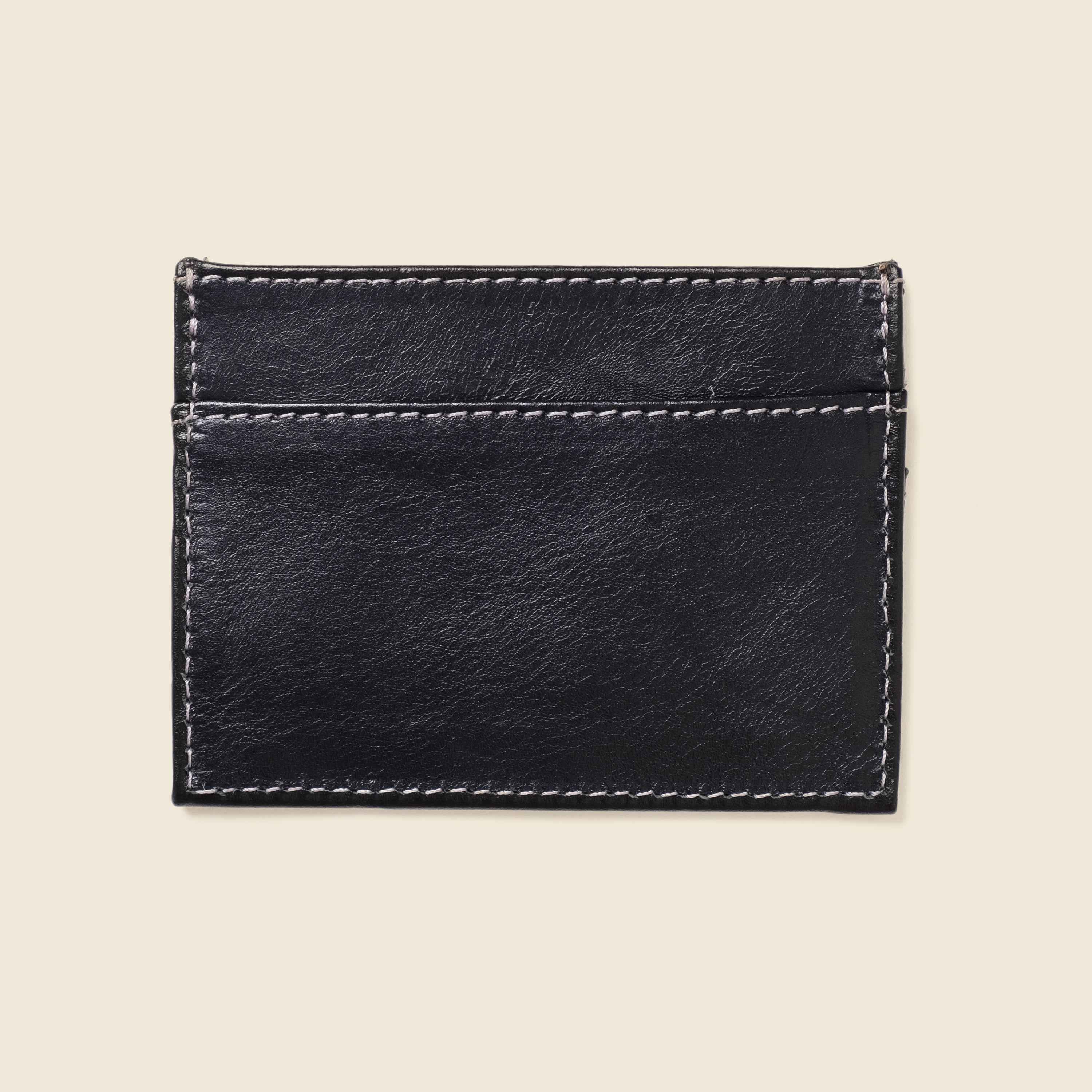 Slim Card Holder Wallet with RFID Protection - Black