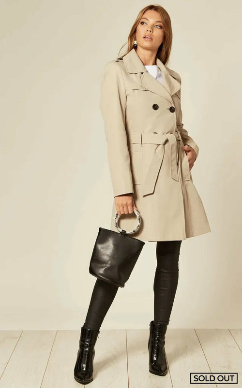 Spring/Summer Military Double Breasted Trench Coat (9049-SP) - Pikemla