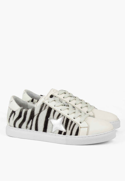 Sepol Women's Star Sneaker Zebra