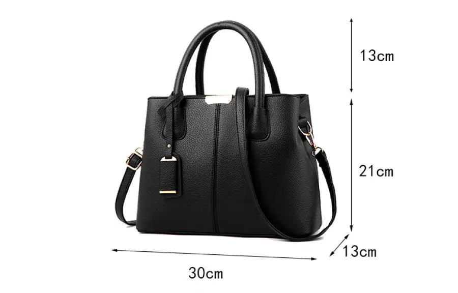 Stylish Leather Handbag Diagonal - Pikemla