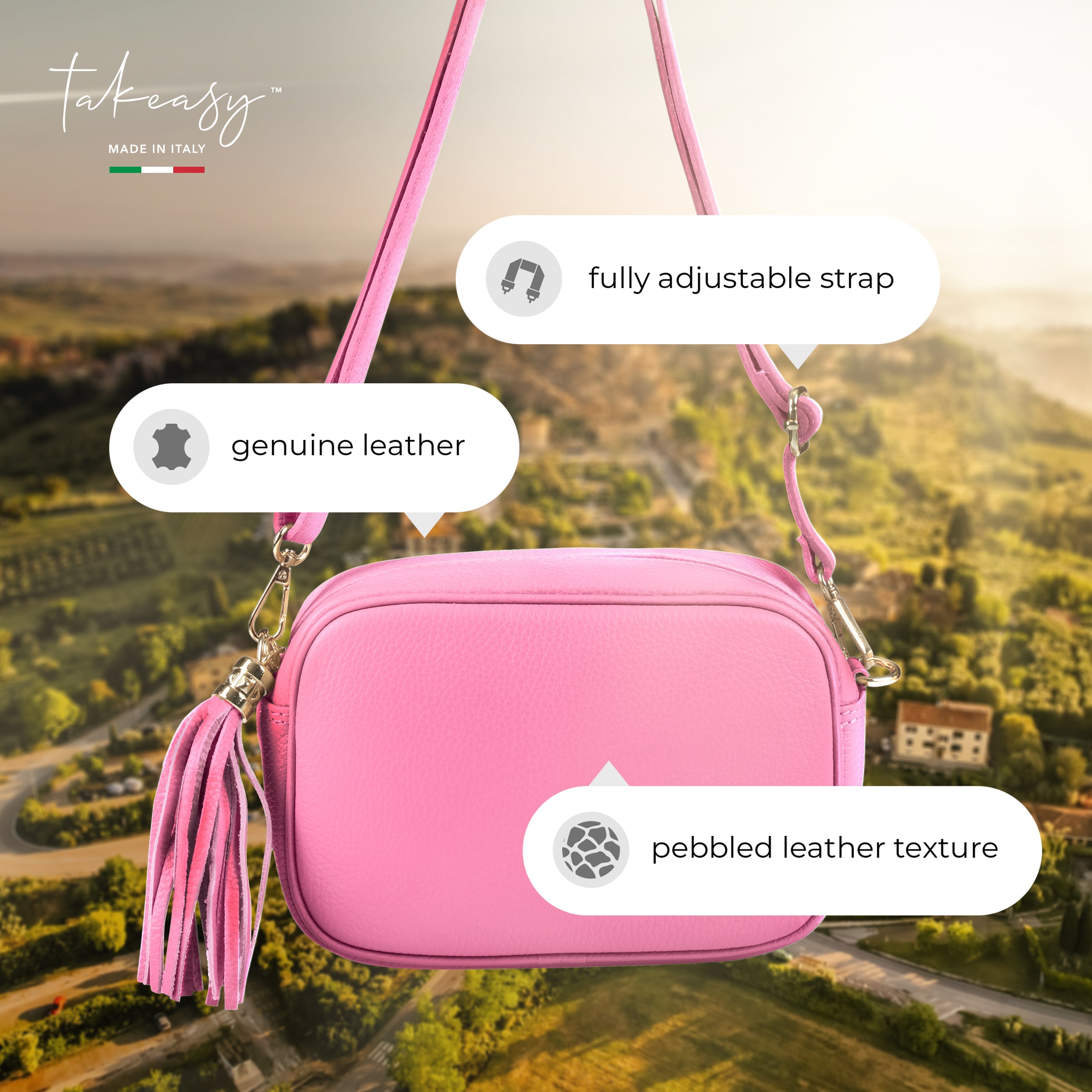 Calf Leather Crossbody Bag