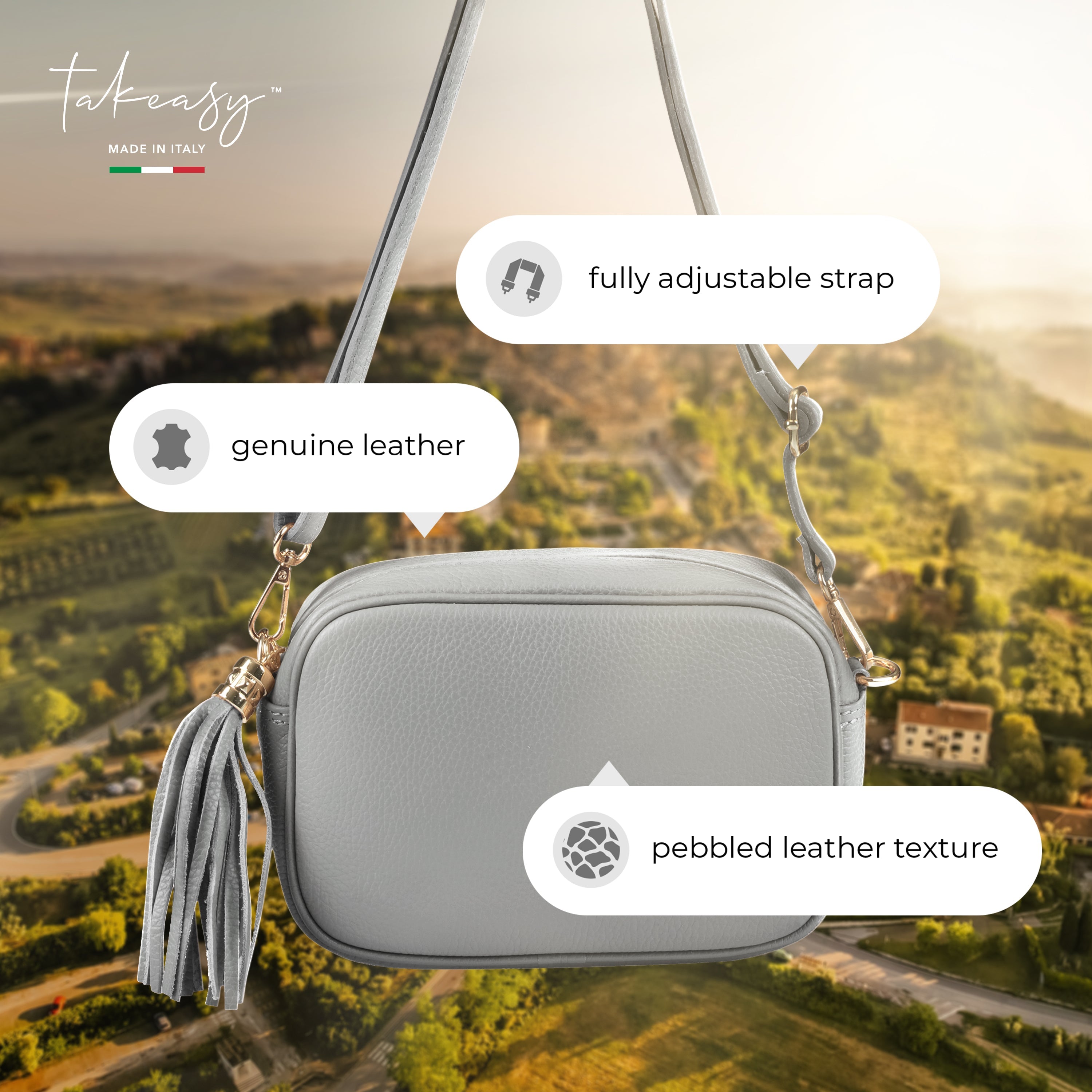 Calf Leather Crossbody Bag