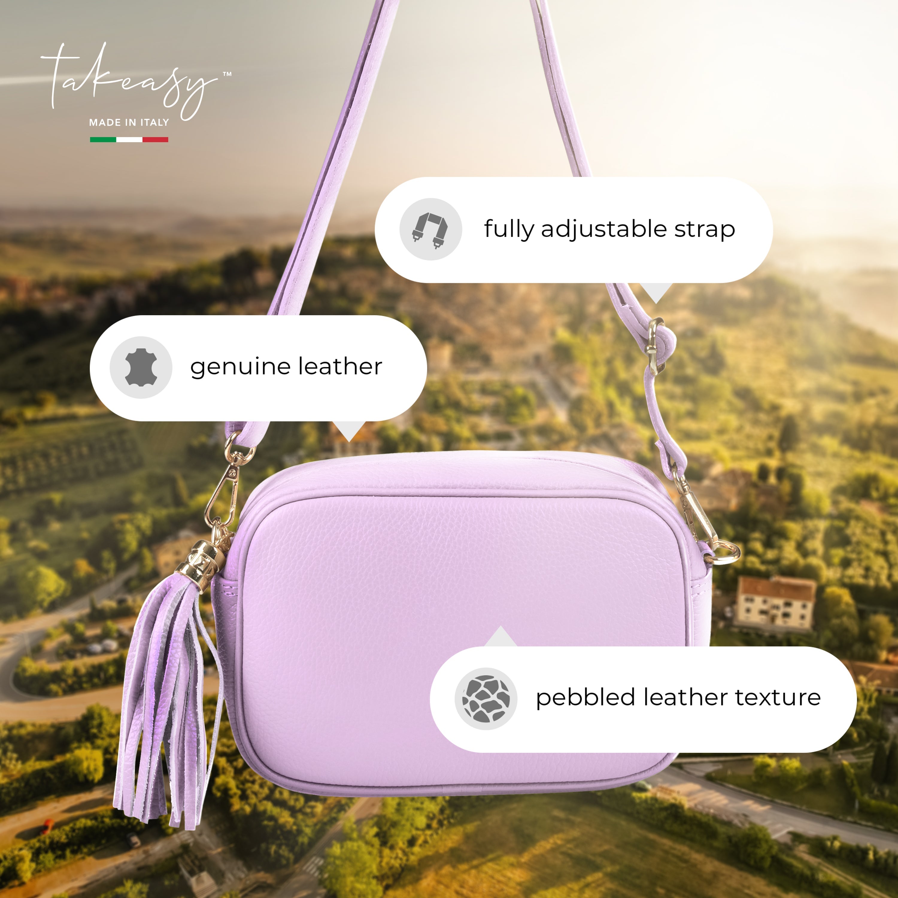 Calf Leather Crossbody Bag