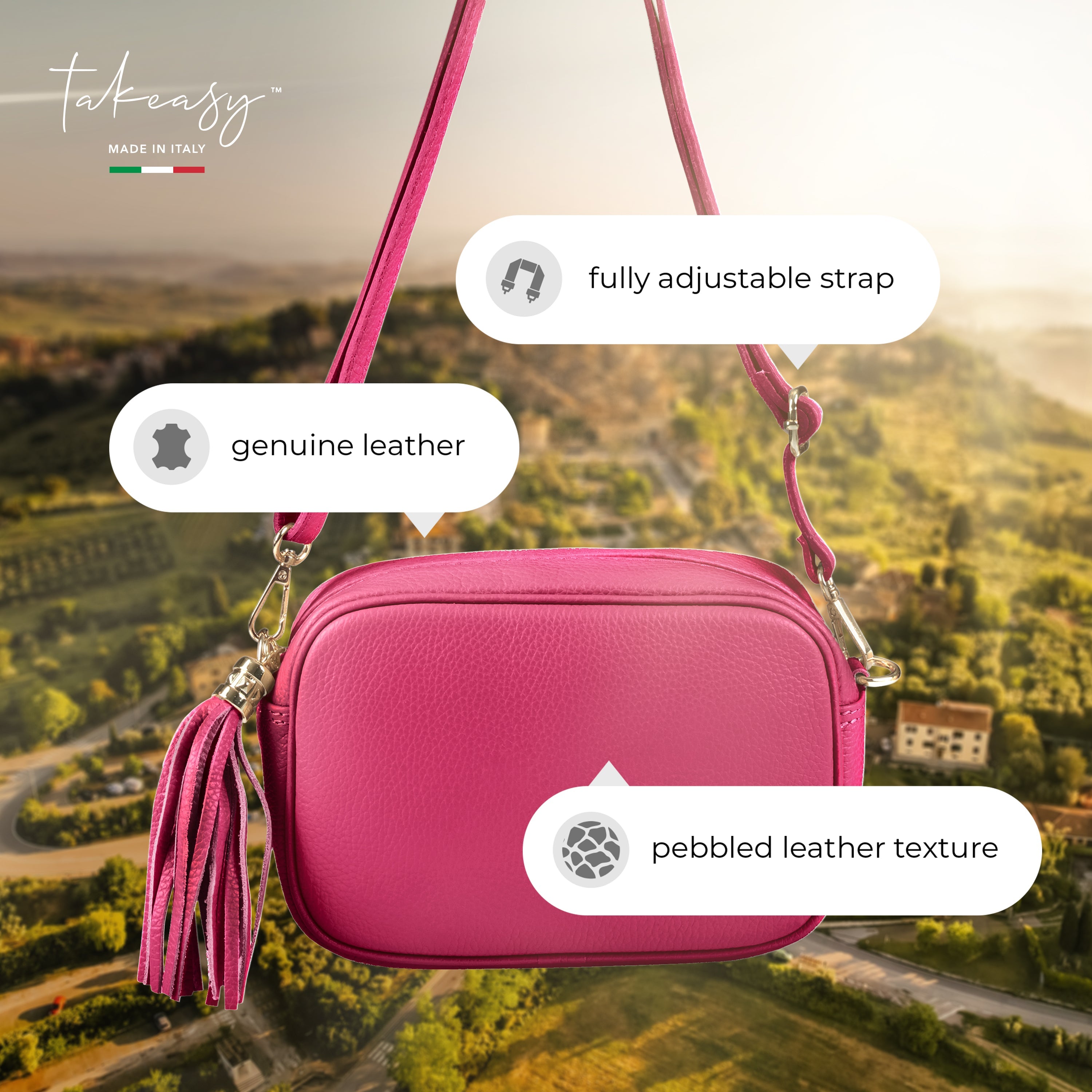 Calf Leather Crossbody Bag