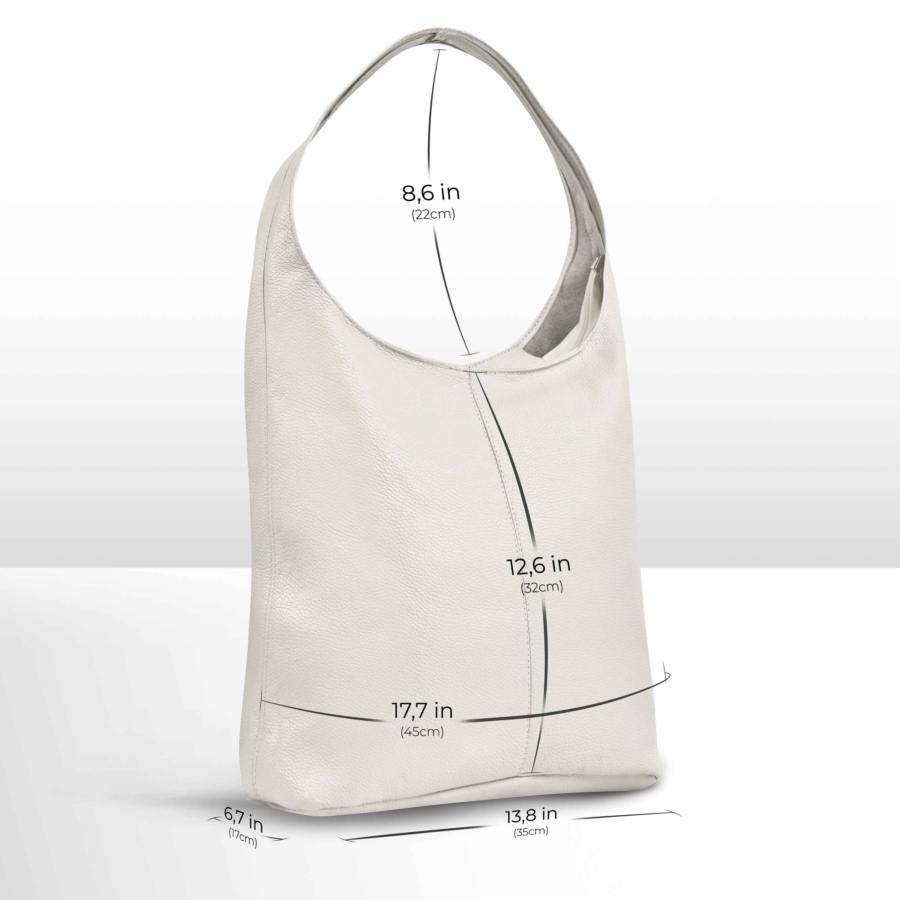 Calf Leather Hobo Bag 011943
