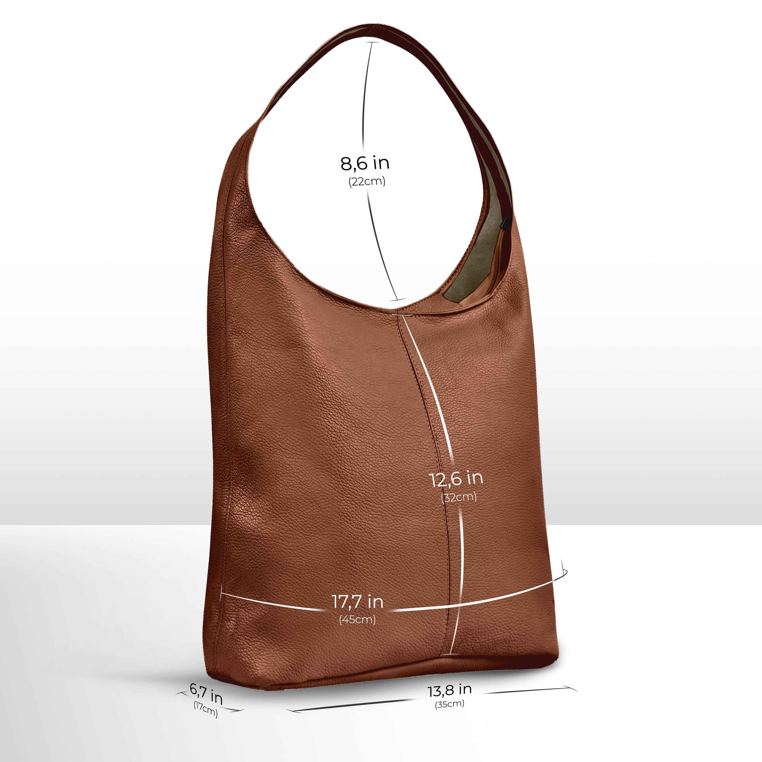 Calf Leather Hobo Bag 011943