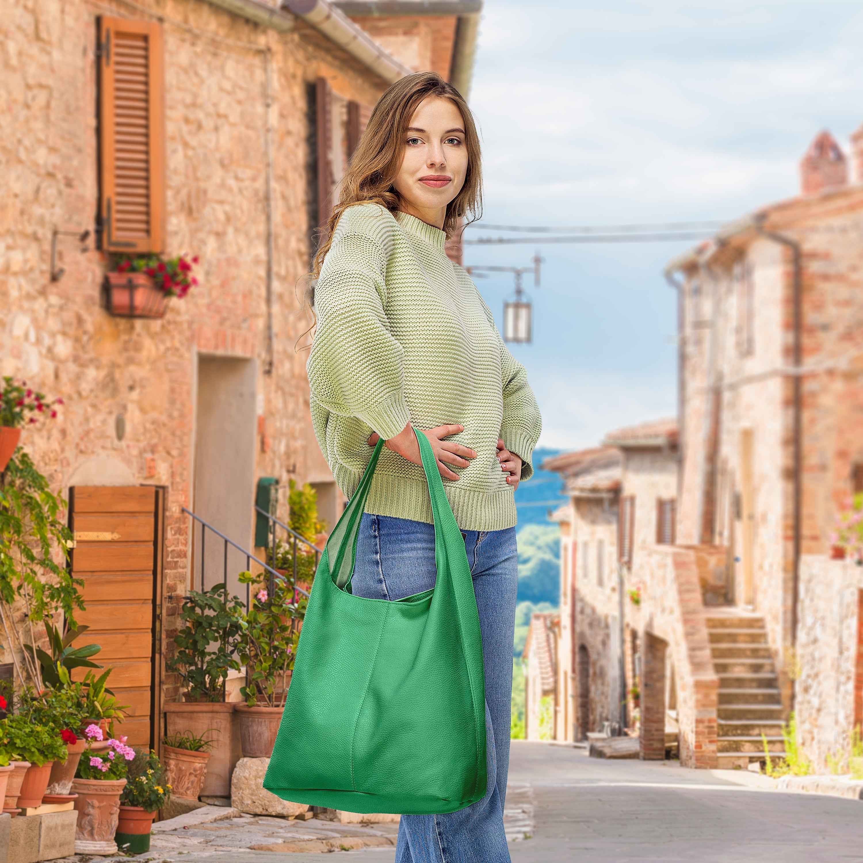 Calf Leather Hobo Bag 011943