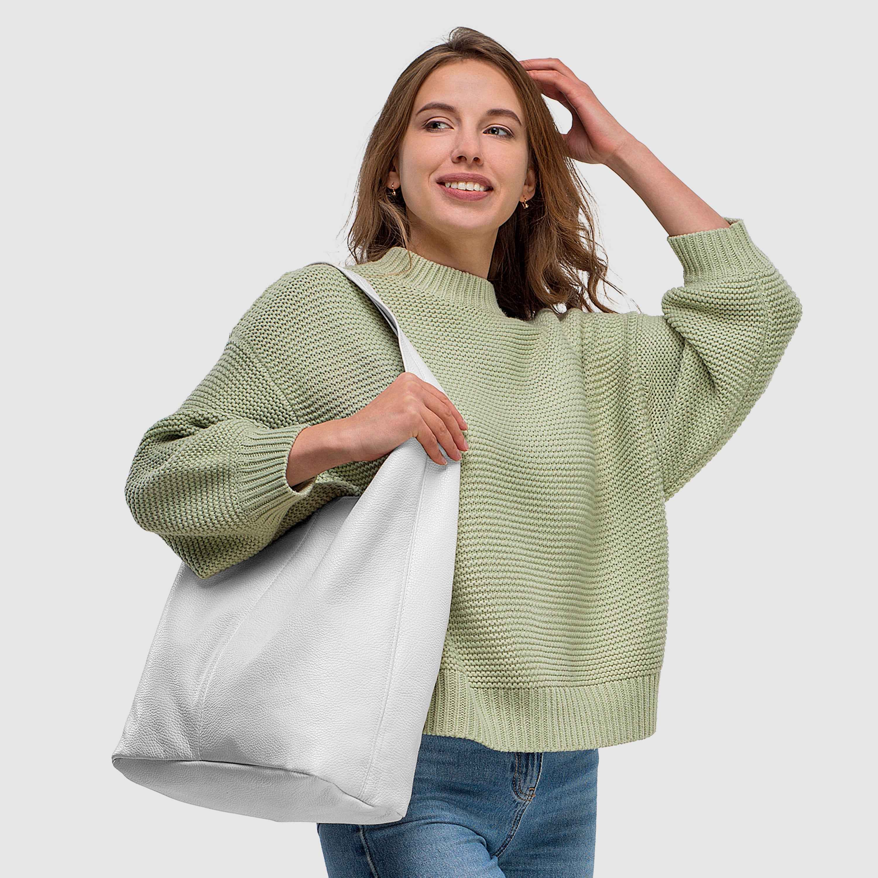 Calf Leather Hobo Bag 011943