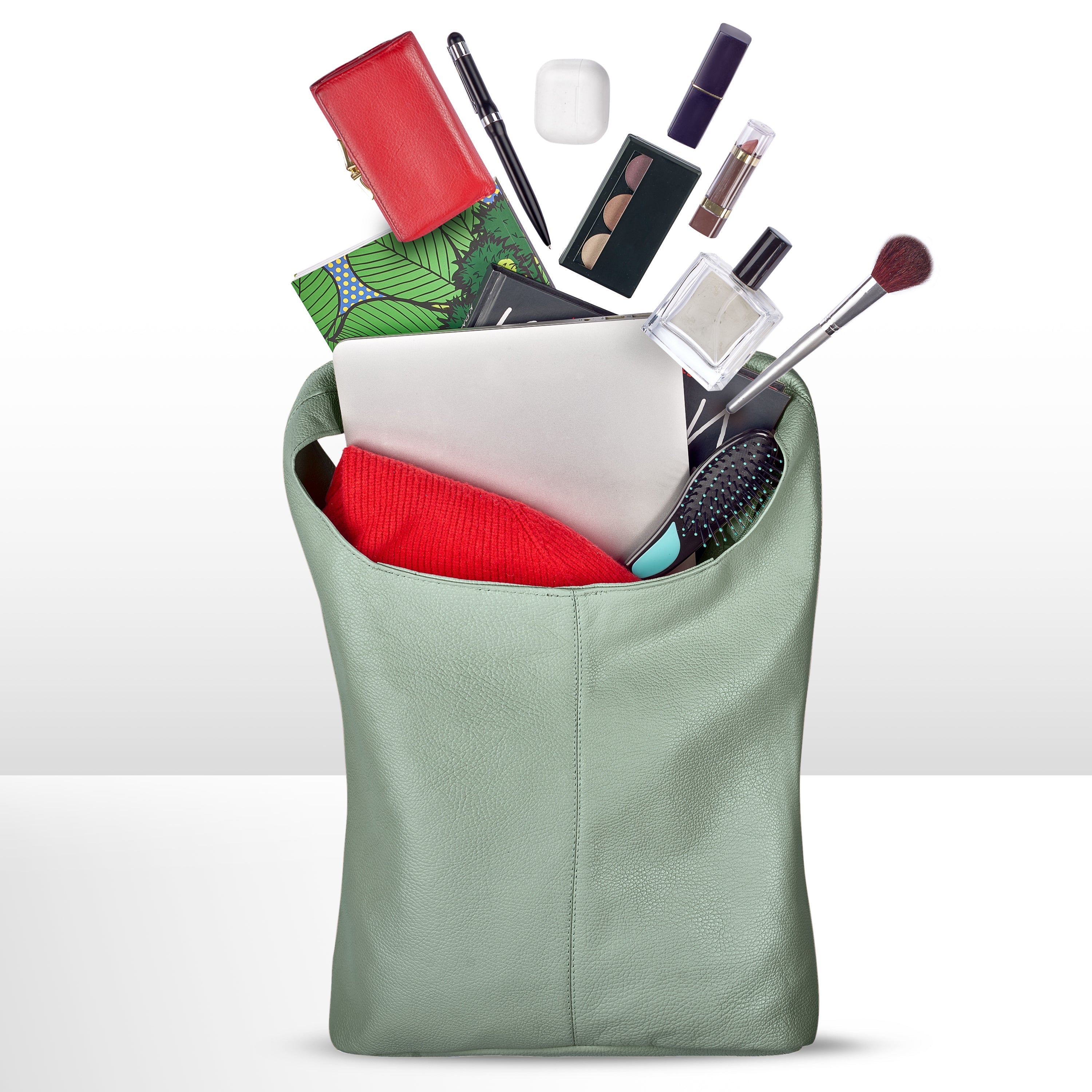 Calf Leather Hobo Bag