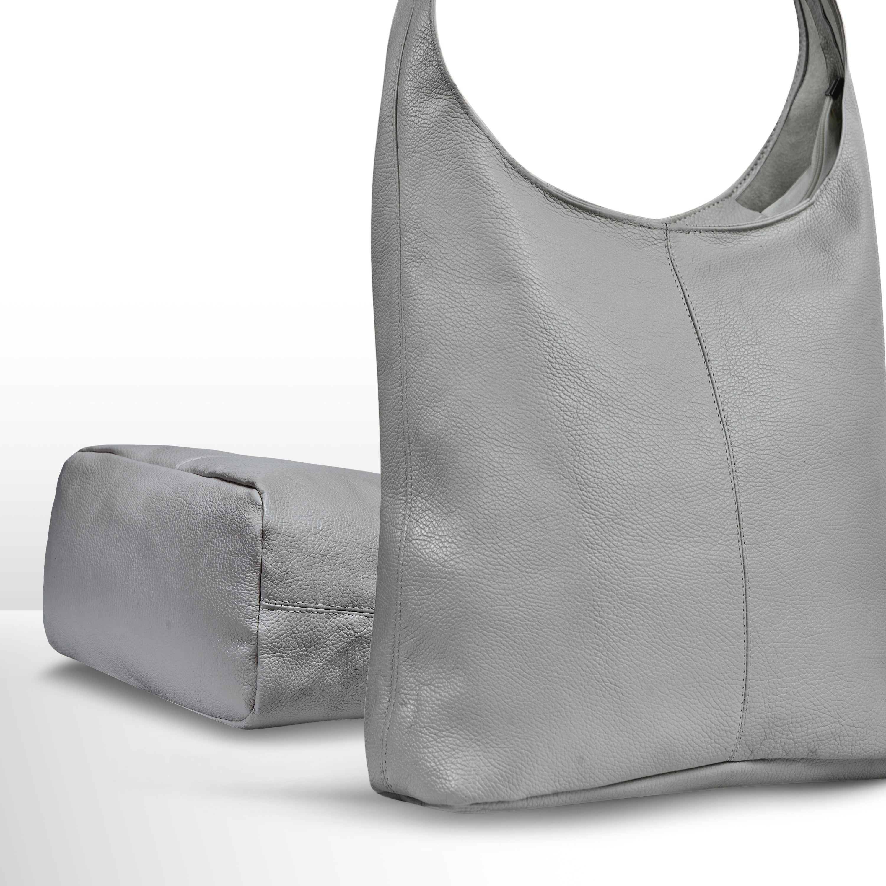 Calf Leather Hobo Bag