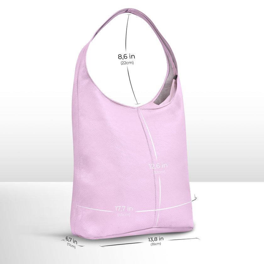 Calf Leather Hobo Bag