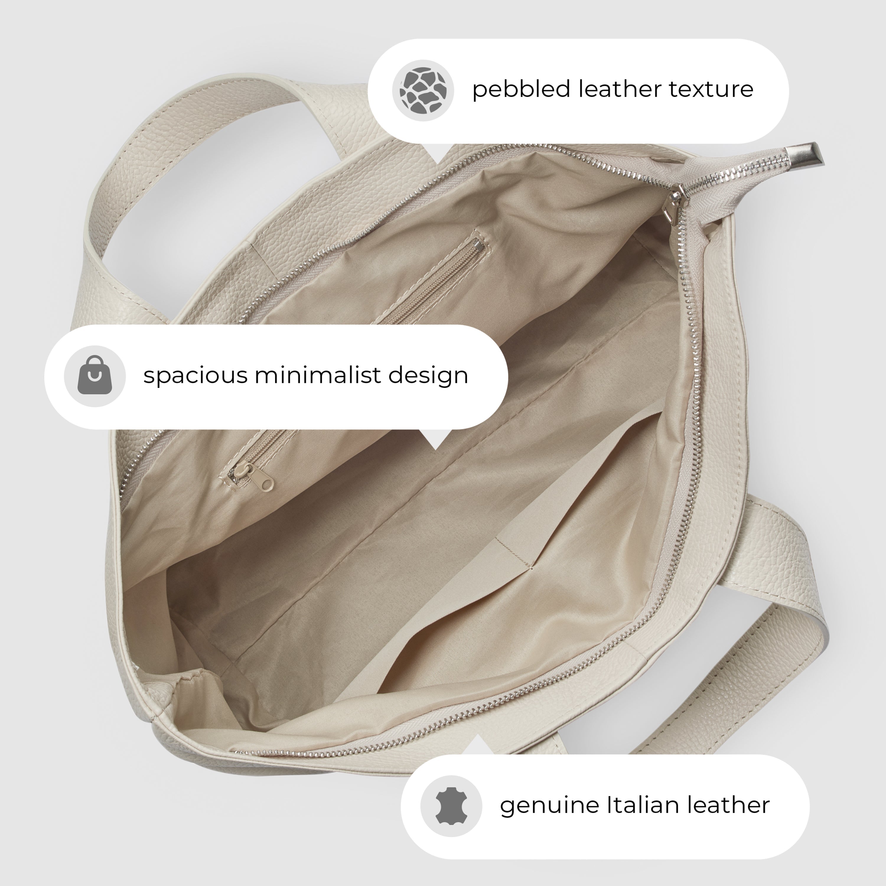 Calf Leather Tote Bag