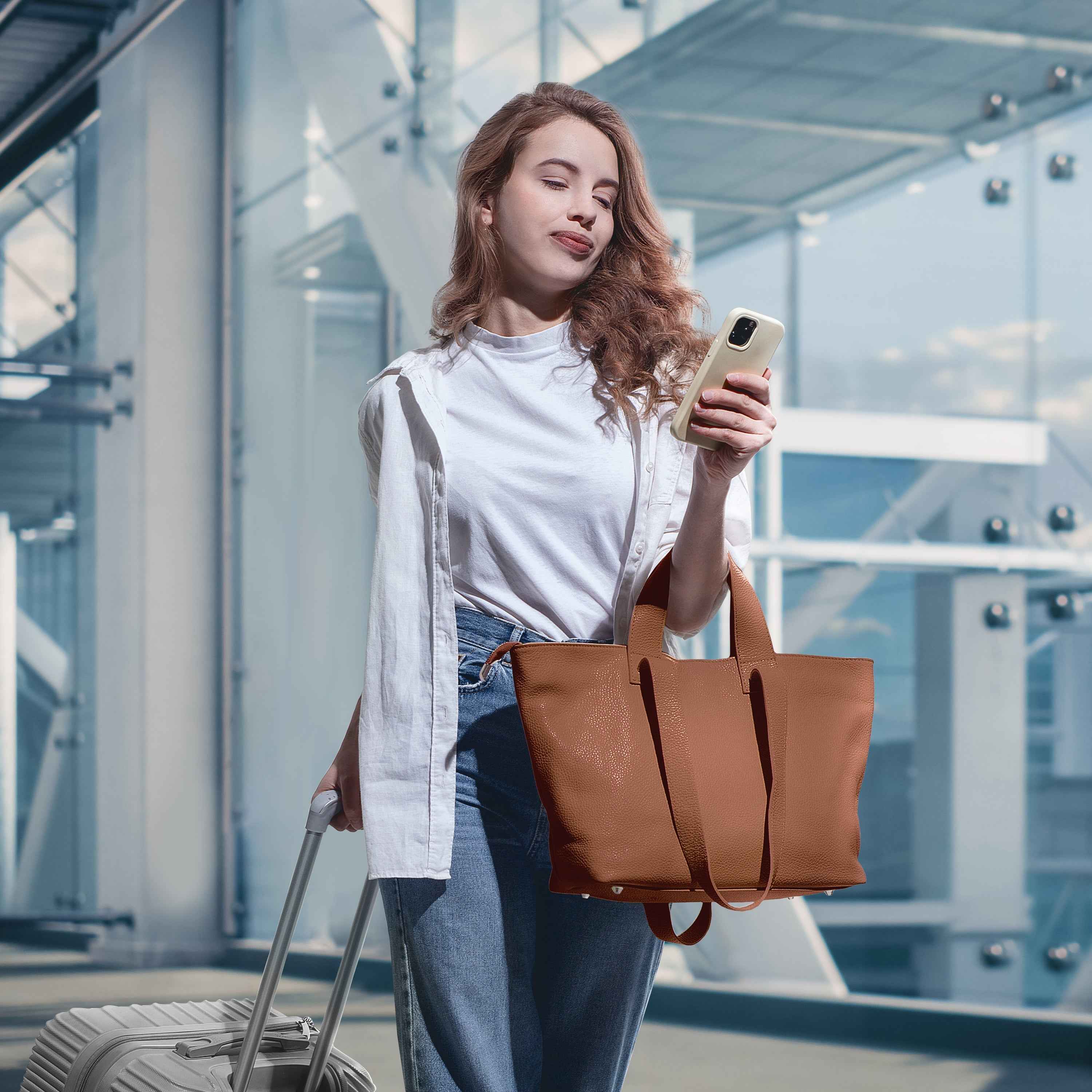 Calf Leather Tote Bag 122500