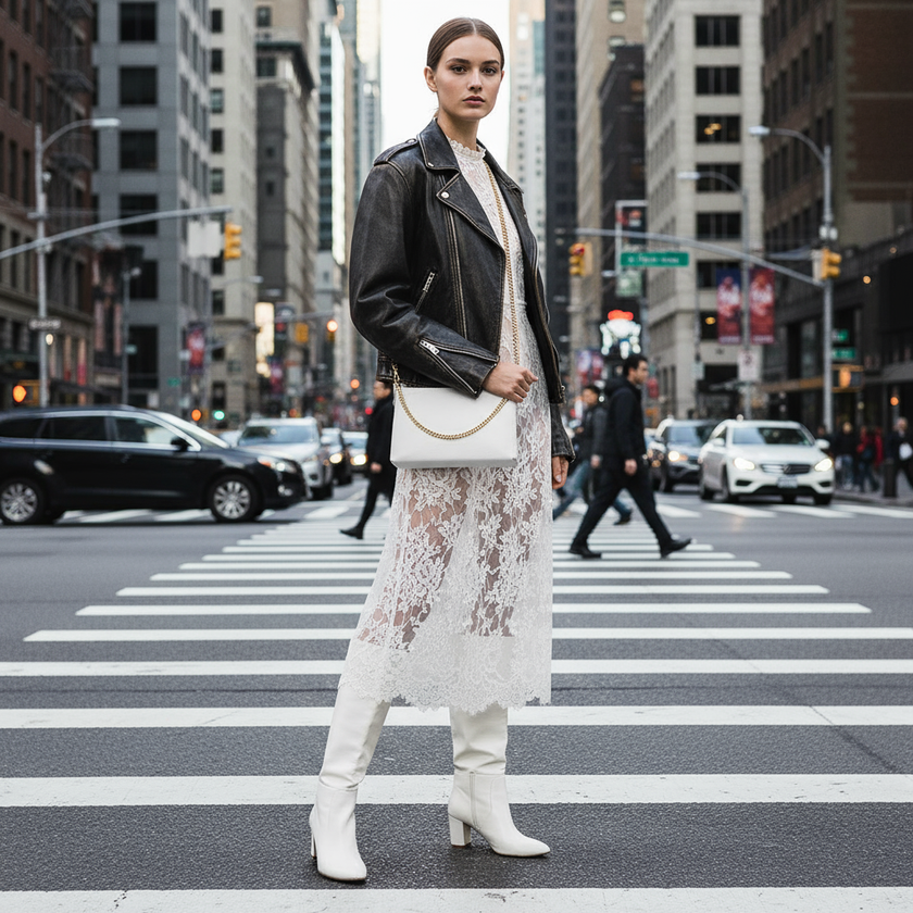 Calf Leather Crossbody Bag