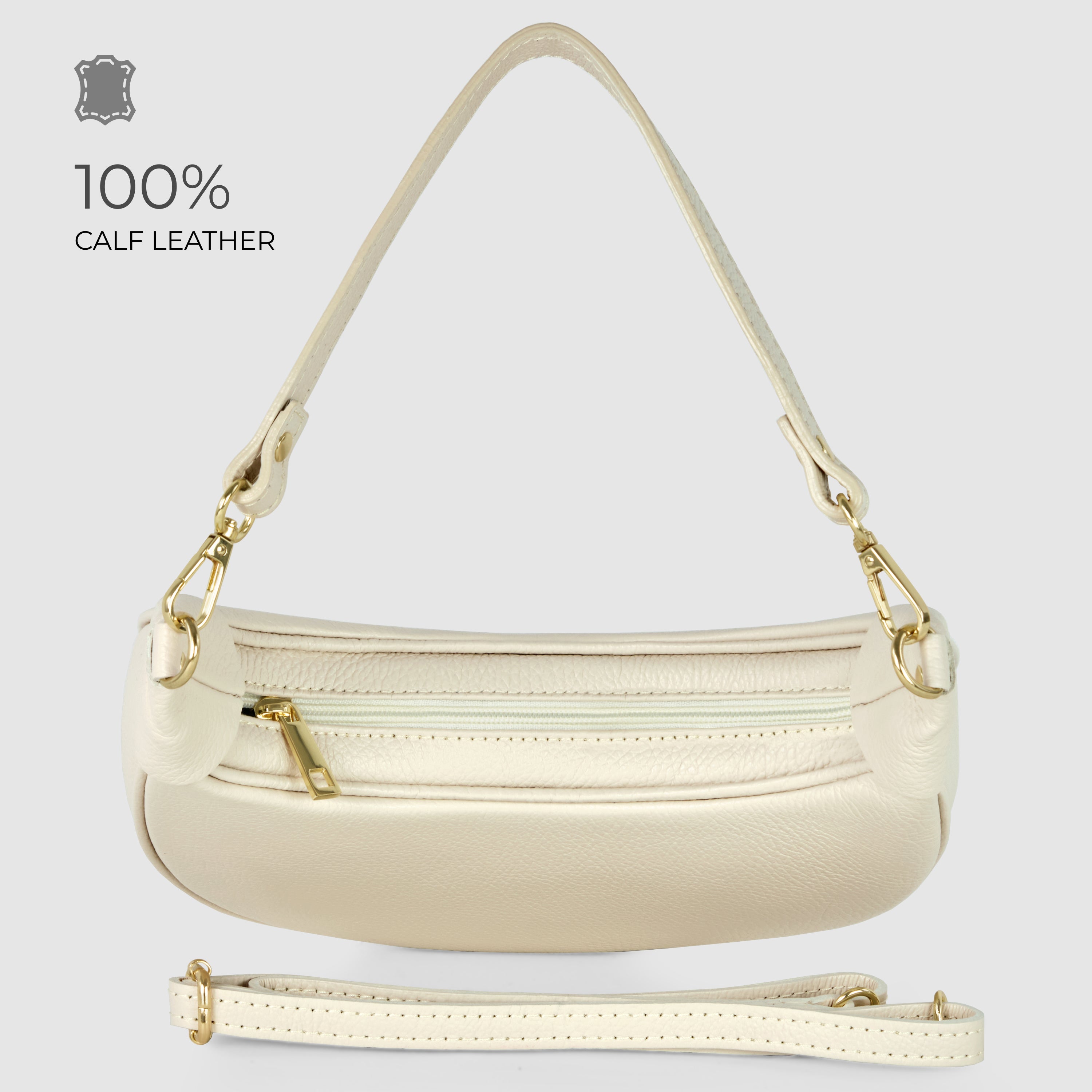 Calf Leather Shoulder Bag