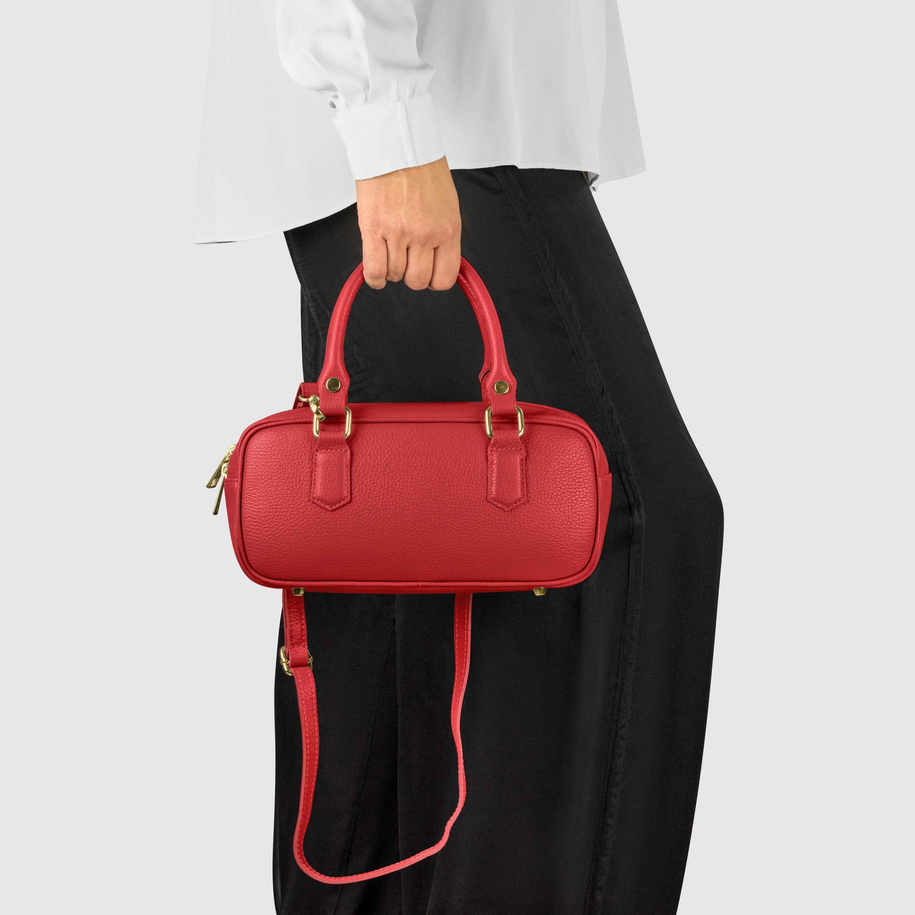 Calf Leather Top-Handle Bag