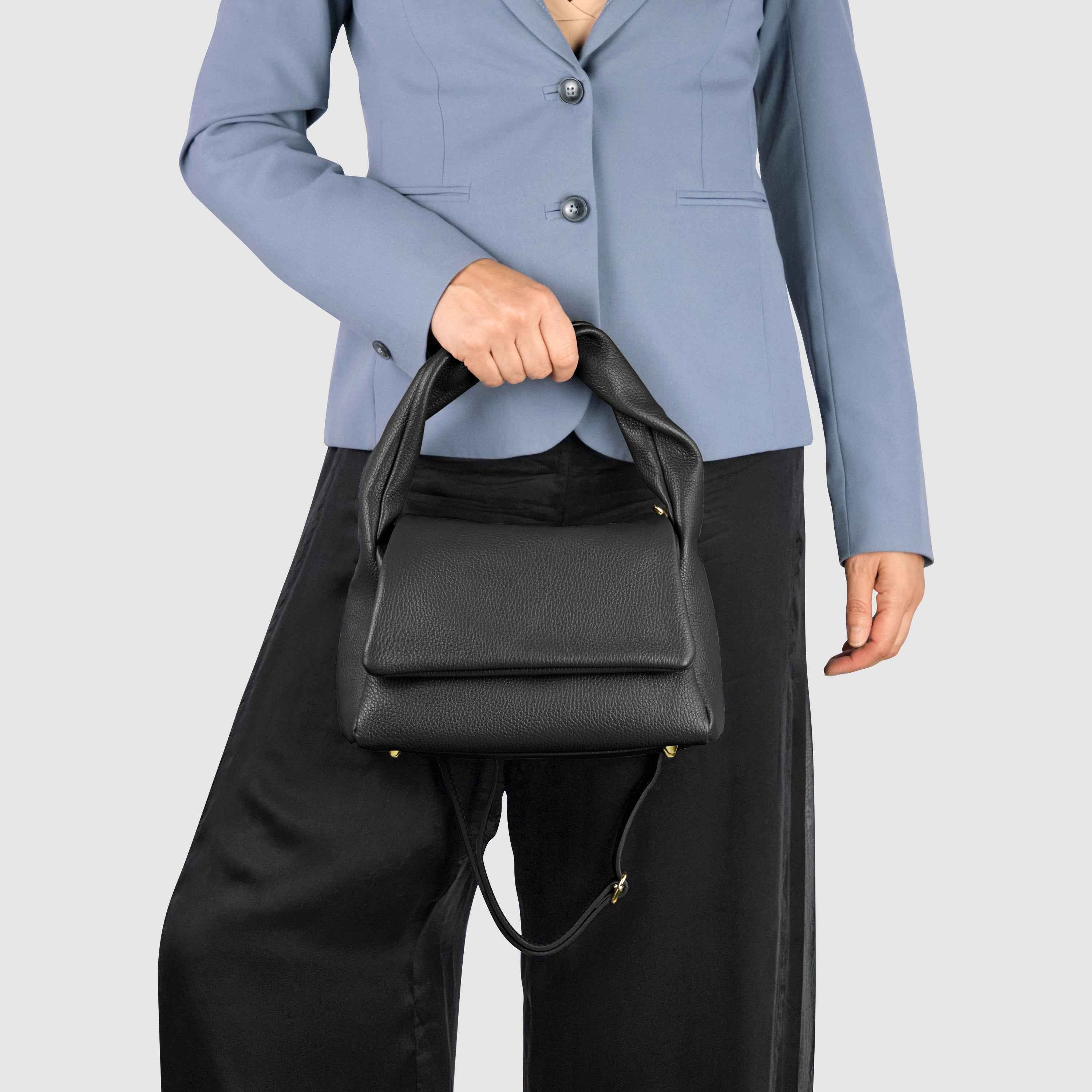 Calf Leather Top-Handle Bag 262495