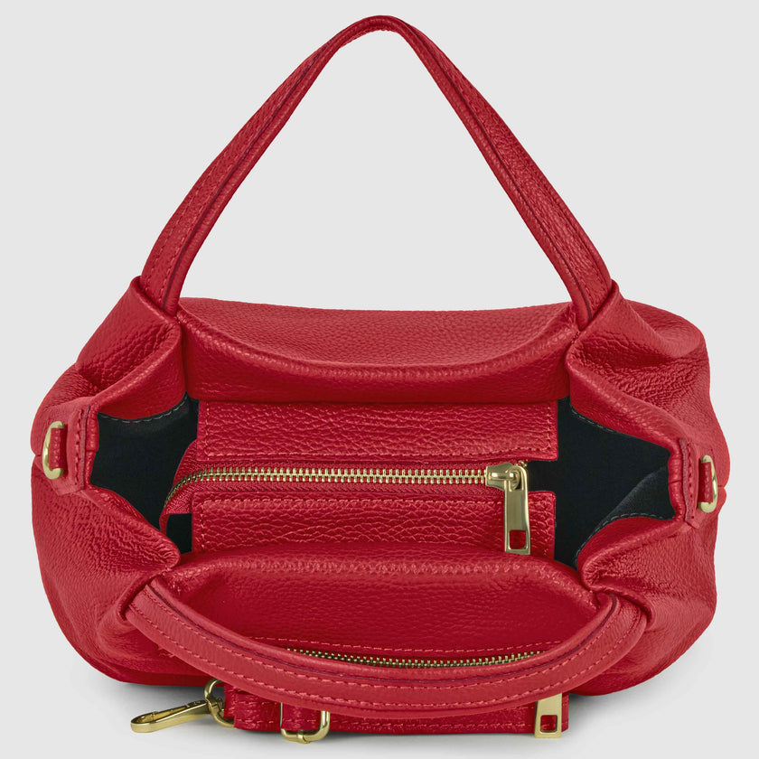 Calf Leather Top-Handle Bag 322055