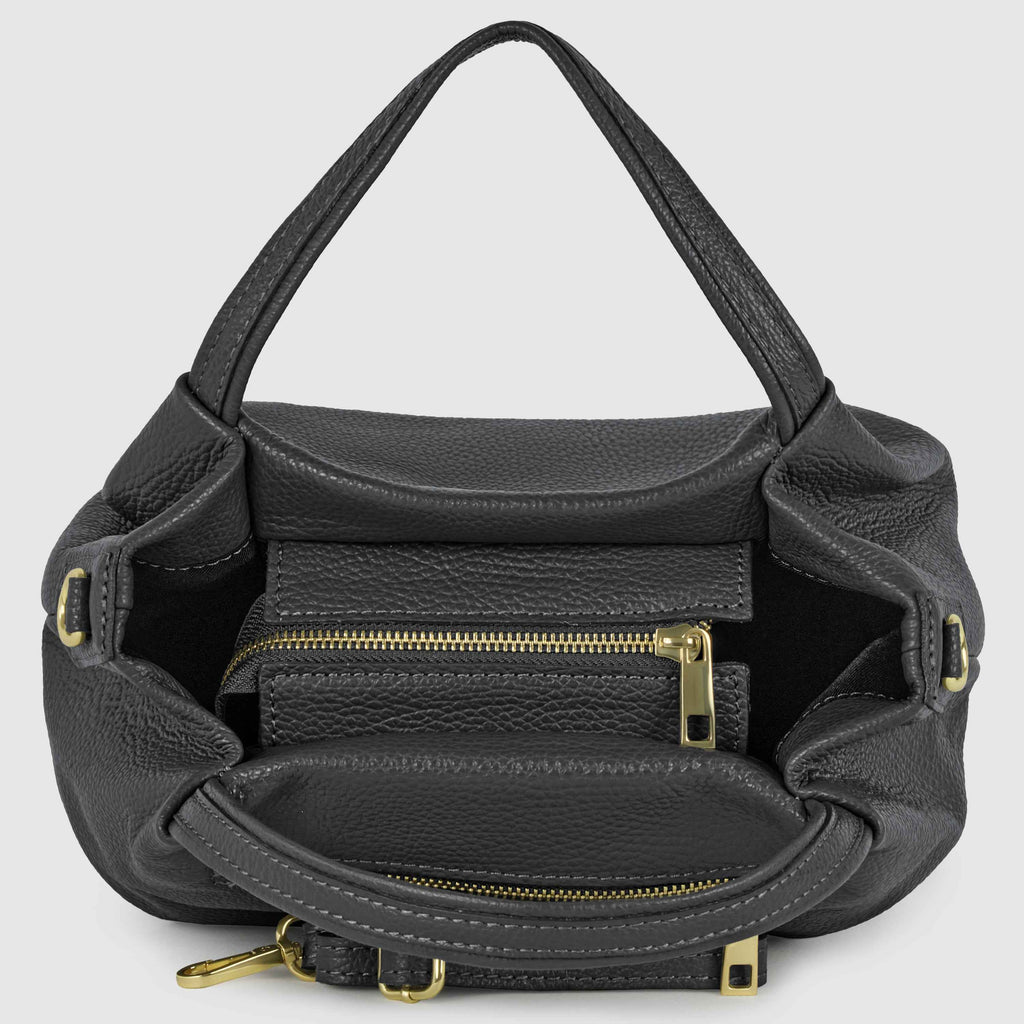 Calf Leather Top-Handle Bag 322055
