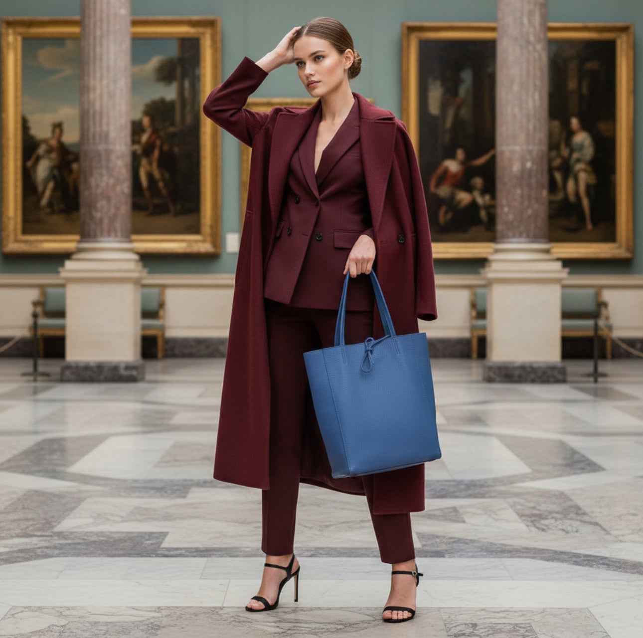 Calf Leather Tote Bag 201718