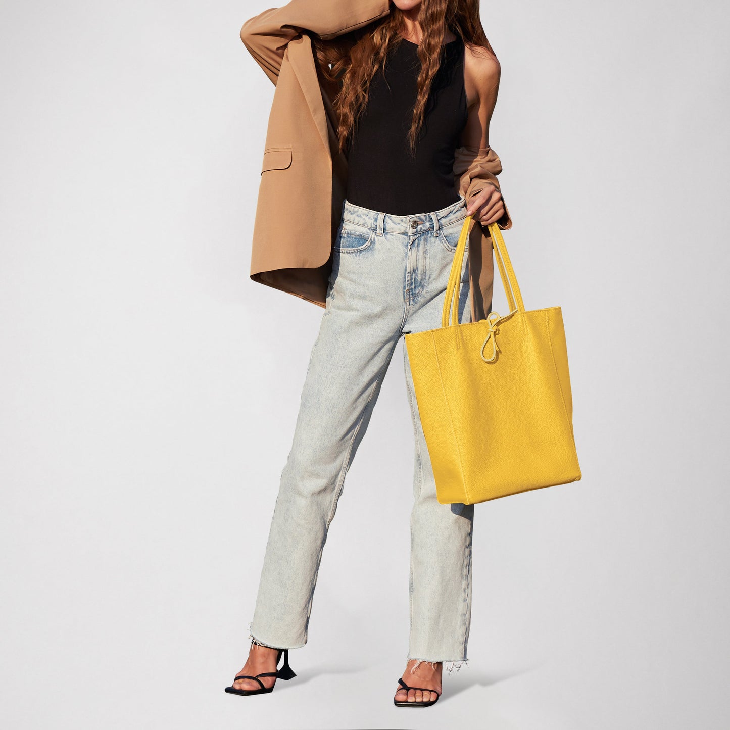 Calf Leather Tote Bag