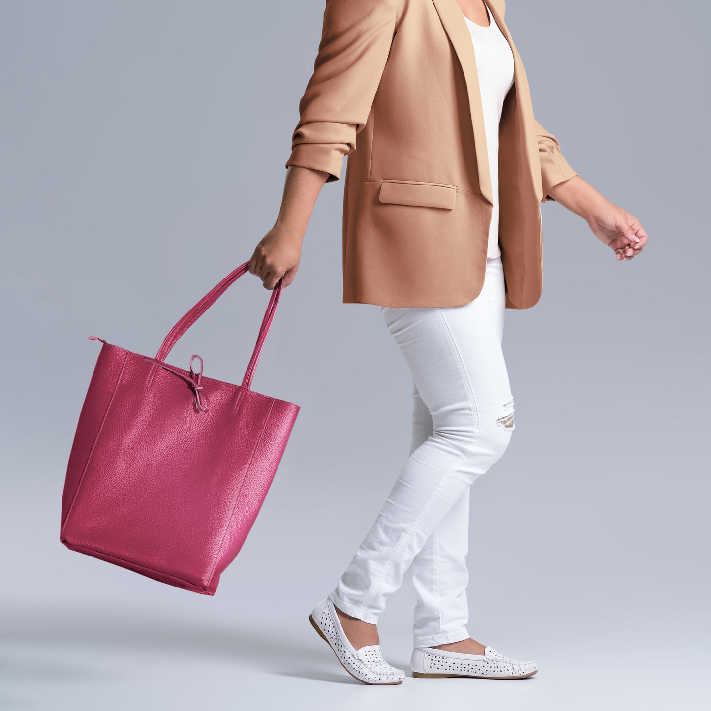 Calf Leather Tote Bag