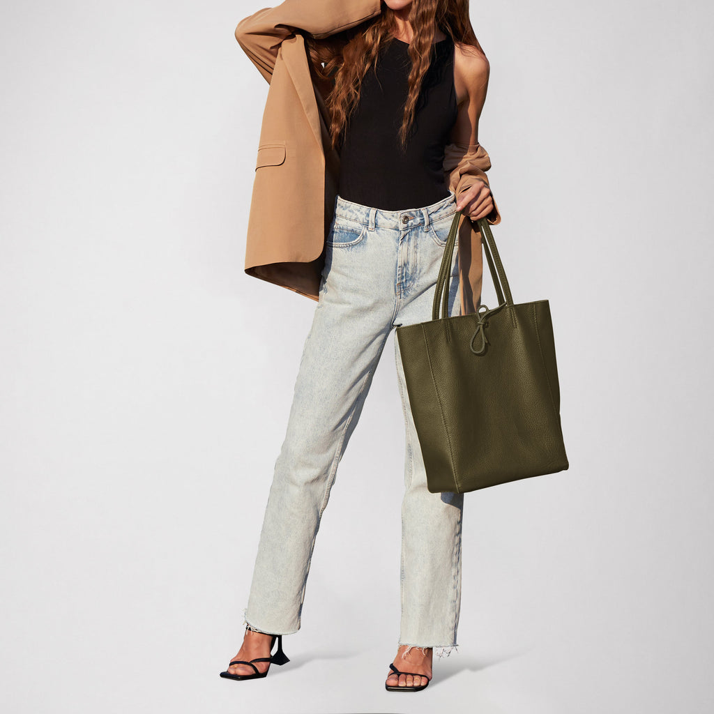 Calf Leather Tote Bag