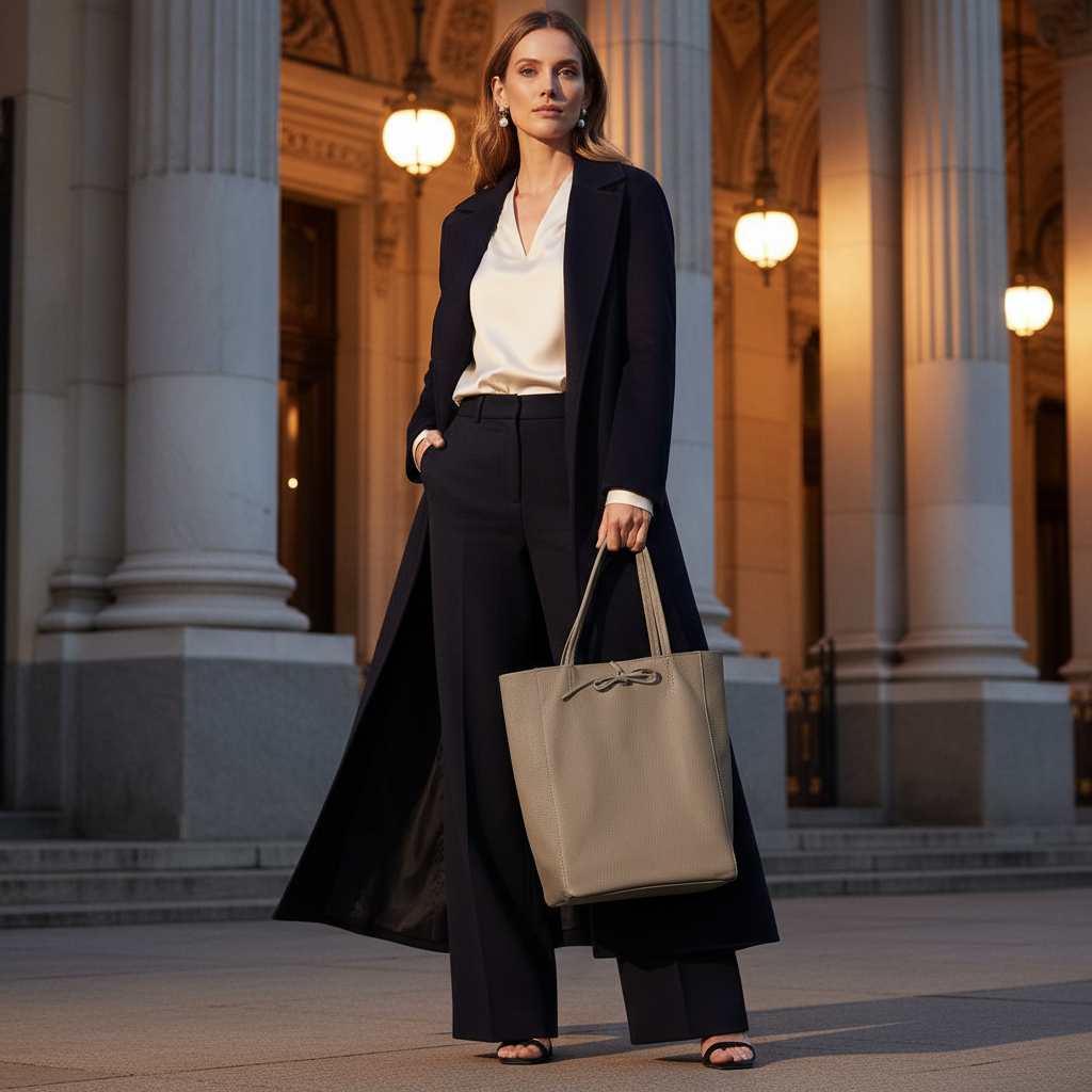 Calf Leather Tote Bag