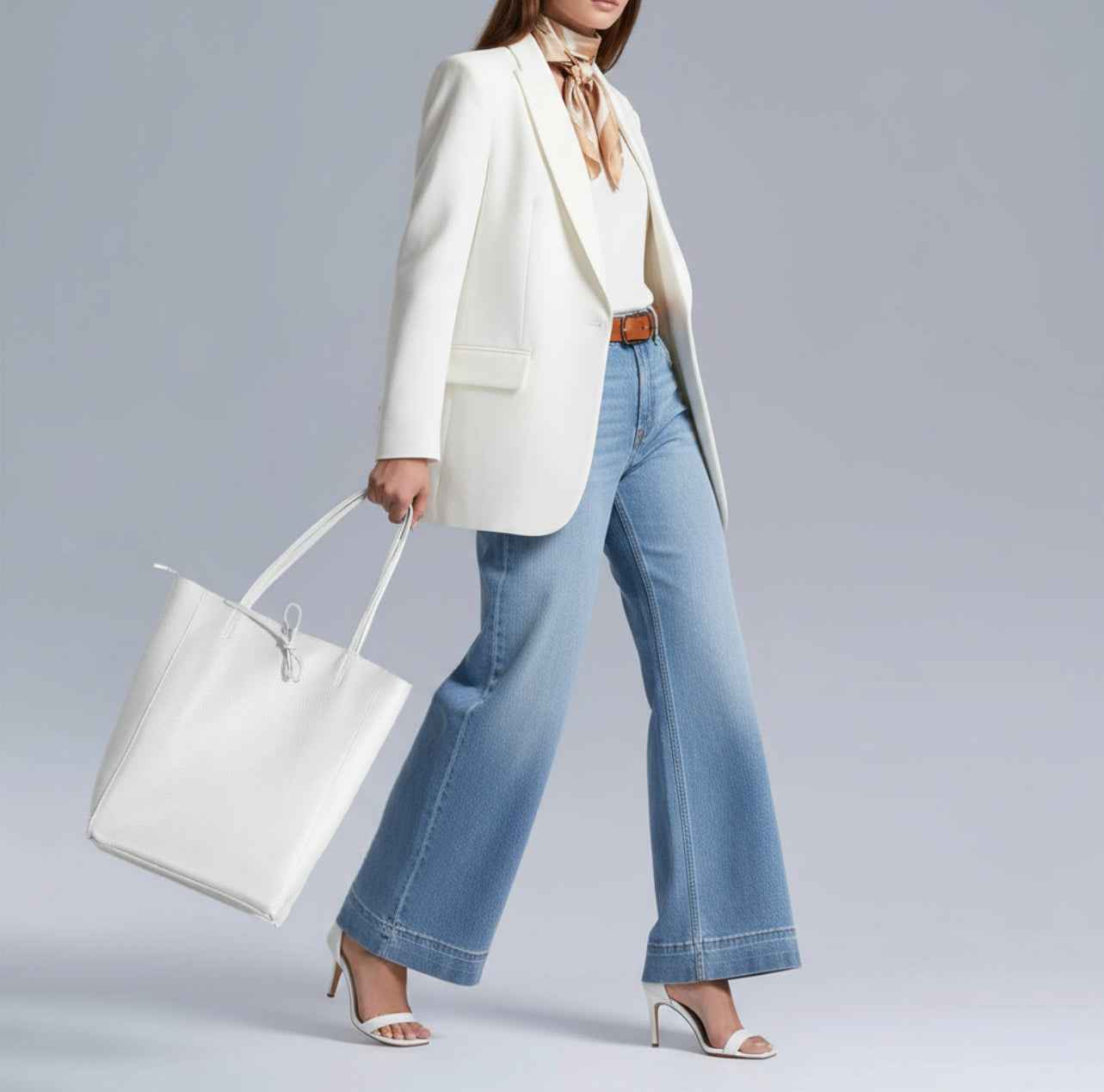 Calf Leather Tote Bag 201718