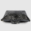 Leopard Metallic Suede Leather Top-Handle Bag 112334