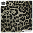 Leopard Metallic Suede Leather Top-Handle Bag 112334