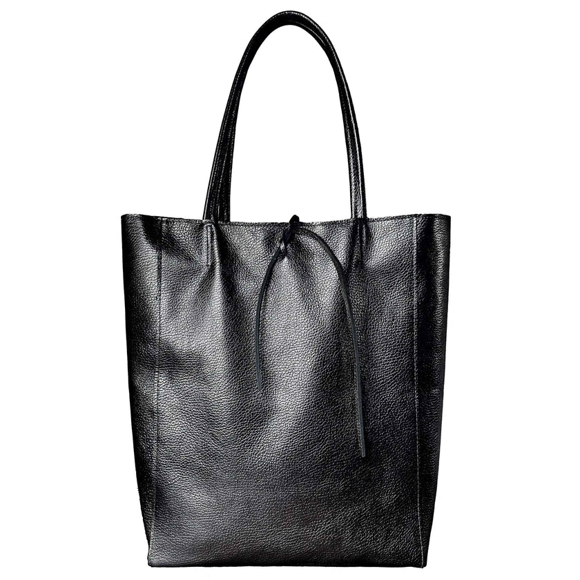 Metallic Calf Leather Tote Bag 201718