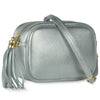 Metallic Calf Leather Crossbody Bag 231302
