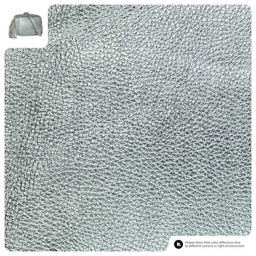 Metallic Calf Leather Crossbody Bag 231302