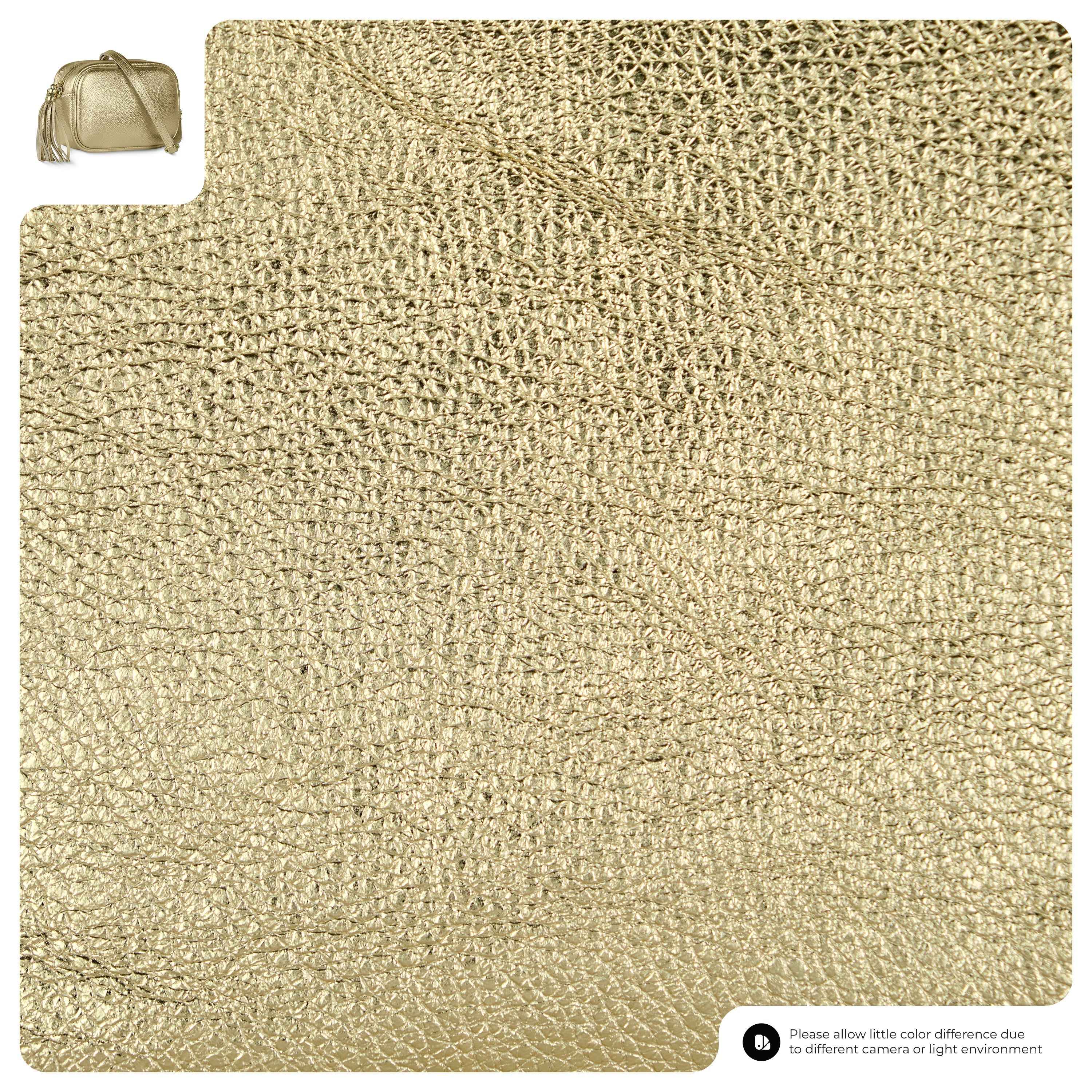 Metallic Calf Leather Crossbody Bag 231302