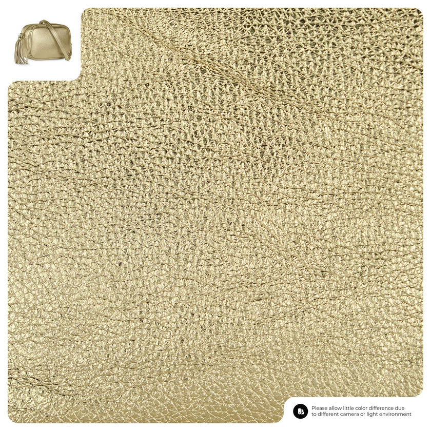 Metallic Calf Leather Crossbody Bag 231302