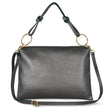 Metallic Calf Leather Shoulder Bag