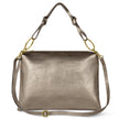 Metallic Calf Leather Shoulder Bag