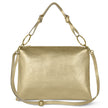 Metallic Calf Leather Shoulder Bag