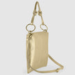 Metallic Calf Leather Shoulder Bag