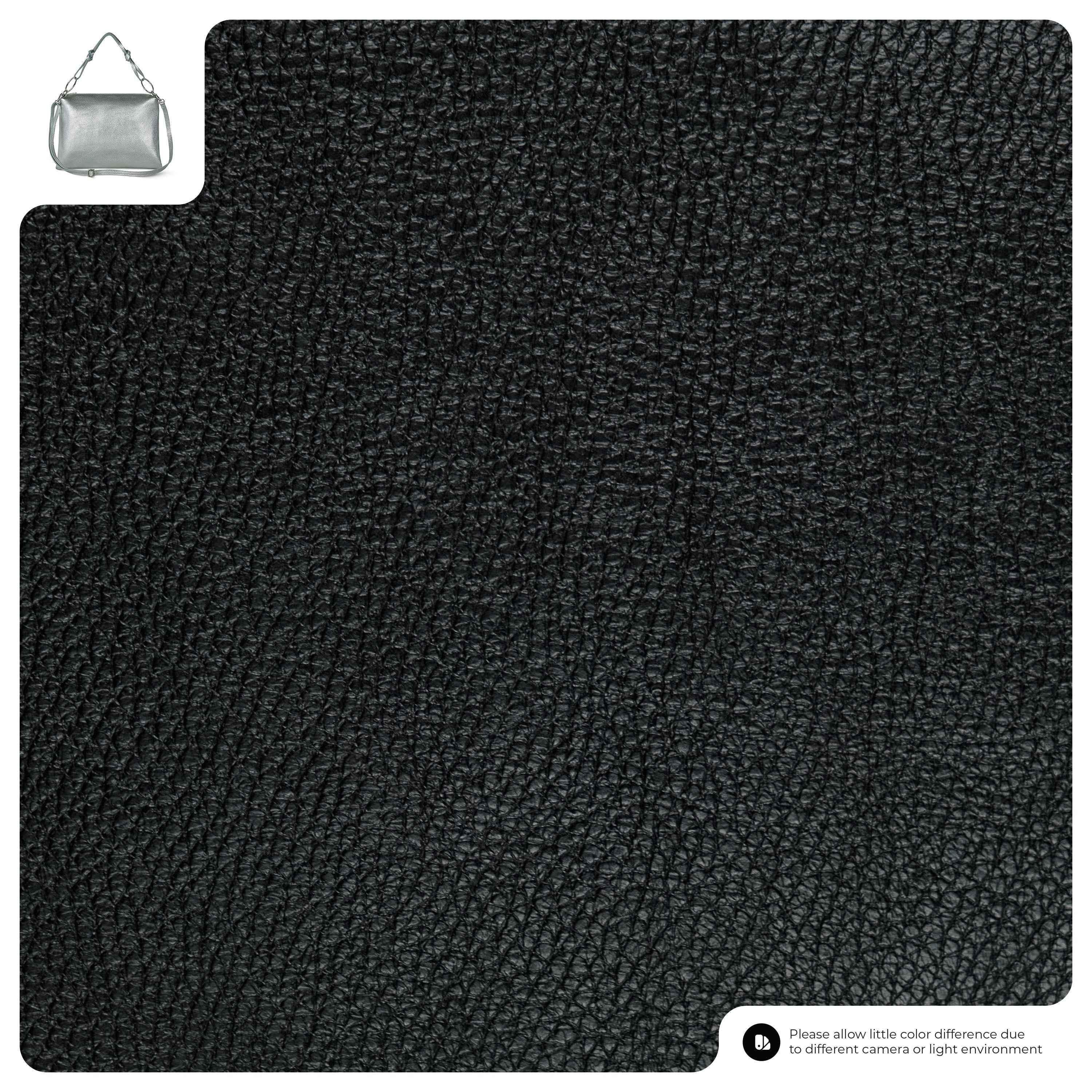 Metallic Calf Leather Shoulder Bag 171551