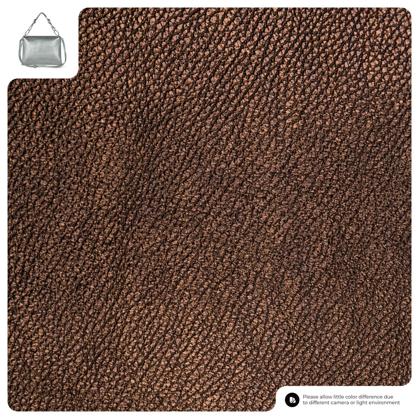 Metallic Calf Leather Shoulder Bag 171551