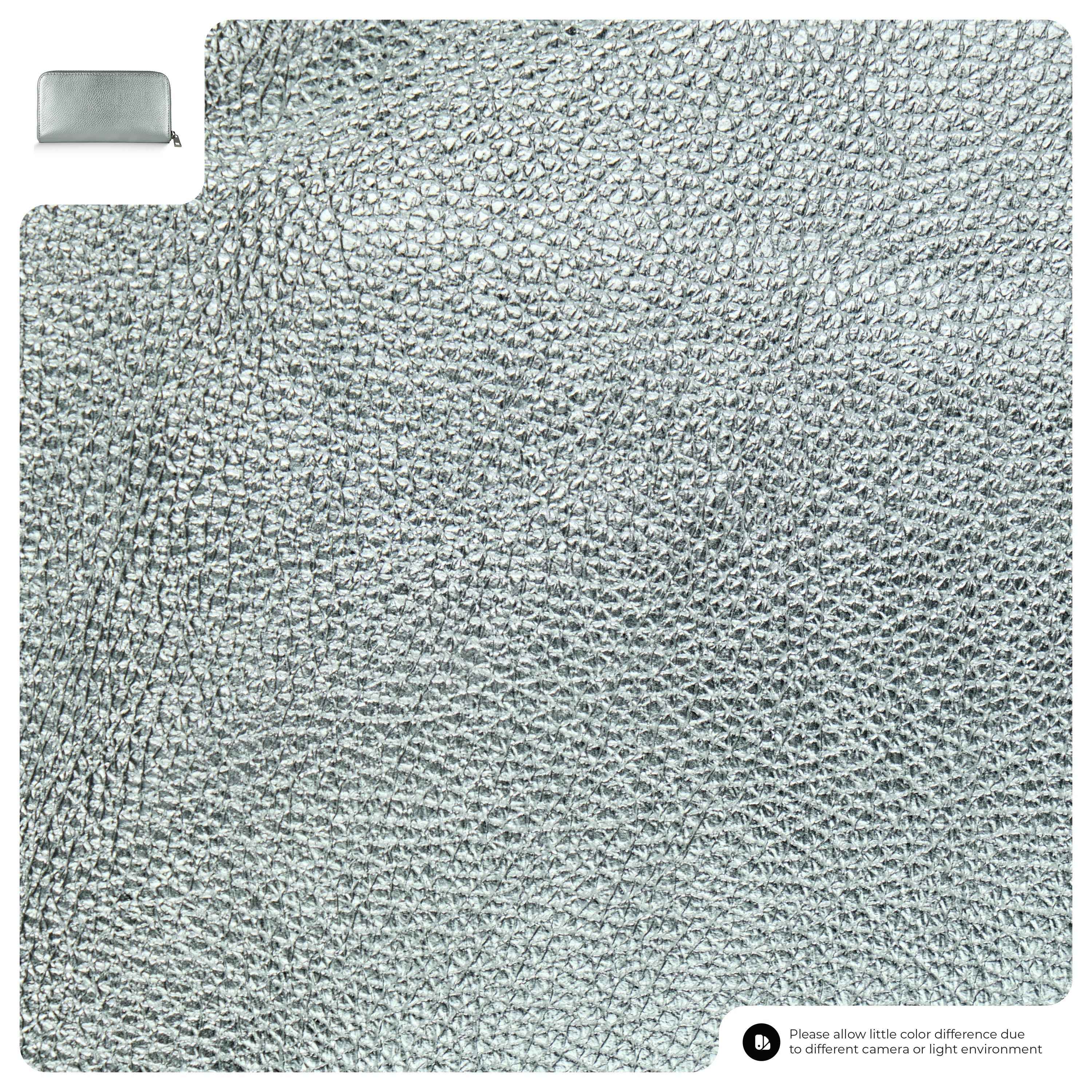 Metallic Calf Leather Wallet