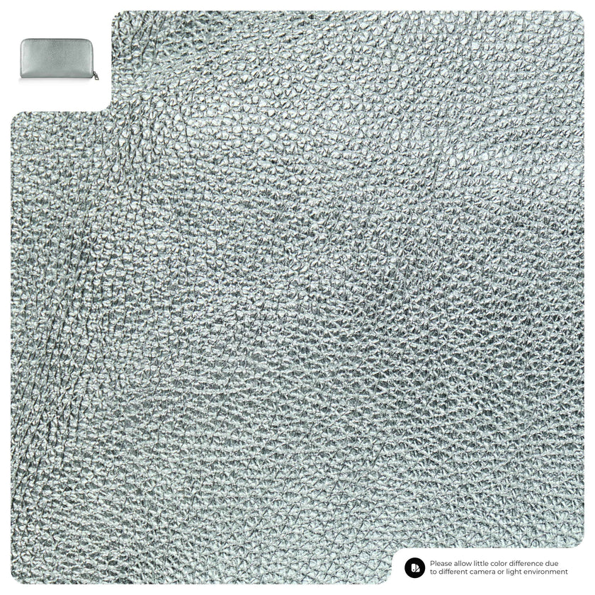 Metallic Calf Leather Wallet