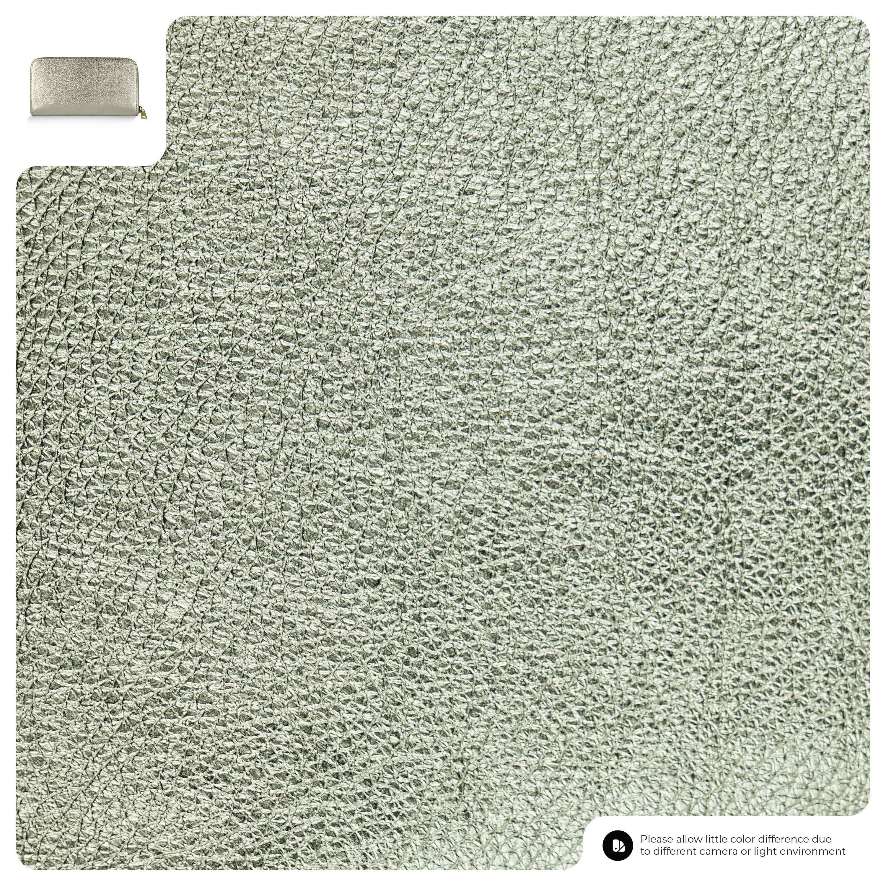 Metallic Calf Leather Wallet